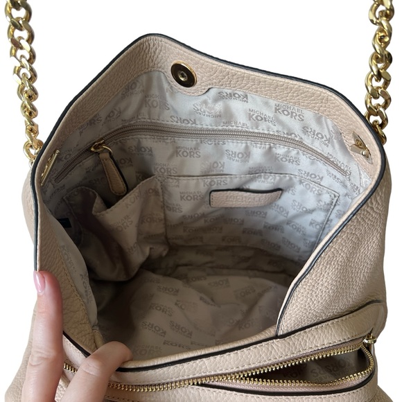 Michael Kors Oyster Leather Handbag - Picture 5 of 12